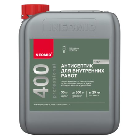 NEOMID 400 ЕСО  Антисептик для внутренних работ 1:5 5л 11597917